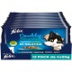 Purina Felix Le Ghiottonerie Doubly Delicious Wet for Cats with Salmon and Sardines, Tea and Mackerel, 48 Bags of 85 g Purina Felix Le Ghiottonerie Doubly Delicious Wet for Cats with Salmon and Sardines, Tea and Mackerel, 48 Bags of 85 g
