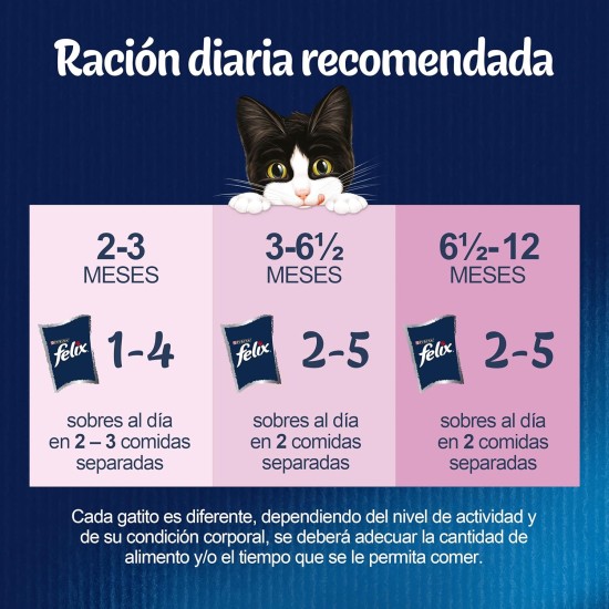 Purina Felix Men's Fantastic Junior, Brown, 48 Sobres de 85 g (Pack of 12), brown, 340 g (pack of 12) Purina Felix Men's Fantastic Junior, Brown, 48 Sobres de 85 g (Pack of 12), brown, 340 g (pack of 12)