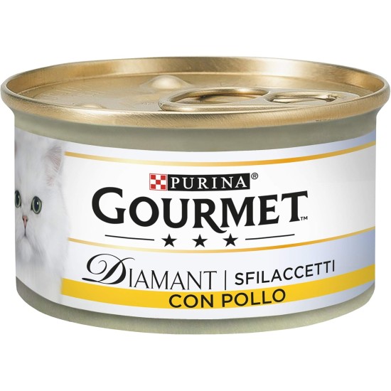 Purina Gourmet Diamond Moisture Cat Pacifier with Fine Chicken 24 x 85g Tubs (Pack Size: 24 x 85g) Purina Gourmet Diamond Moisture Cat Pacifier with Fine Chicken 24 x 85g Tubs (Pack Size: 24 x 85g)