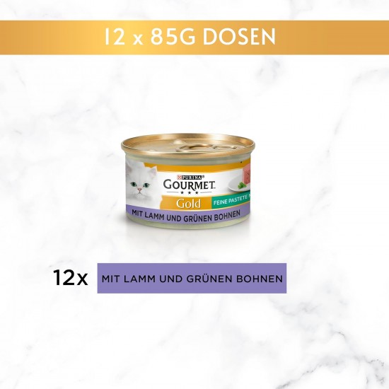 Purina Gourmet Gold Fine Pate High quality cat food, pack of 12 (12 x 85 g tin) Purina Gourmet Gold Fine Pate High quality cat food, pack of 12 (12 x 85 g tin)
