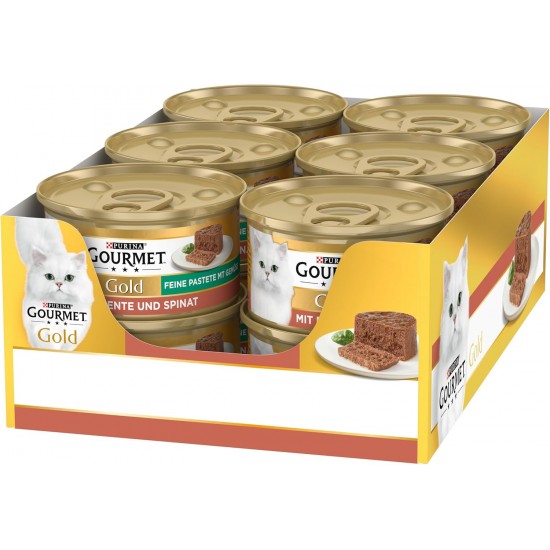 Purina Gourmet Gold Fine Pate High quality cat food, pack of 12 (12 x 85 g tin) Purina Gourmet Gold Fine Pate High quality cat food, pack of 12 (12 x 85 g tin)