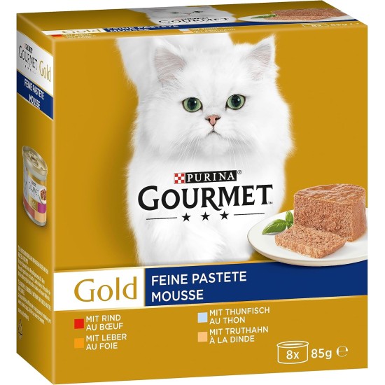 Purina Gourmet Gold Fine Pate Wet Cat Food with Chicken, Pack of 12 (12 x 85 g) Purina Gourmet Gold Fine Pate Wet Cat Food with Chicken, Pack of 12 (12 x 85 g)