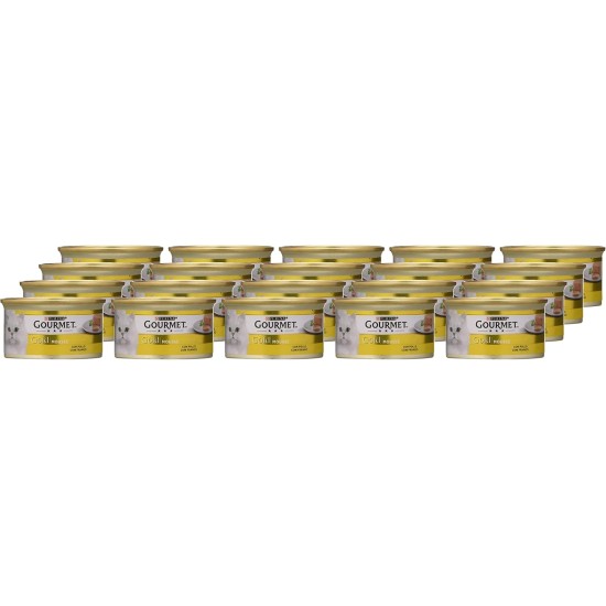 Purina Gourmet Gold Mousse Wet Cat Food with Chicken - 24 x 85g Tubs Purina Gourmet Gold Mousse Wet Cat Food with Chicken - 24 x 85g Tubs