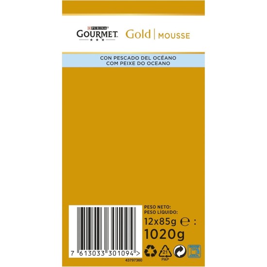 Purina Gourmet Gold Mousse Wet Cat Food with Chicken - 24 x 85g Tubs Purina Gourmet Gold Mousse Wet Cat Food with Chicken - 24 x 85g Tubs