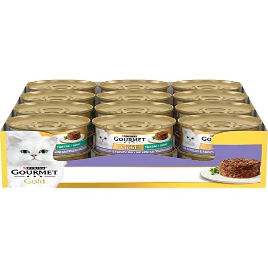 Purina Gourmet Gold Patty with Vegetables Moist Cats with Chicken and Carrots, 24 Tins of 85 g Purina Gourmet Gold Patty with Vegetables Moist Cats with Chicken and Carrots, 24 Tins of 85 g