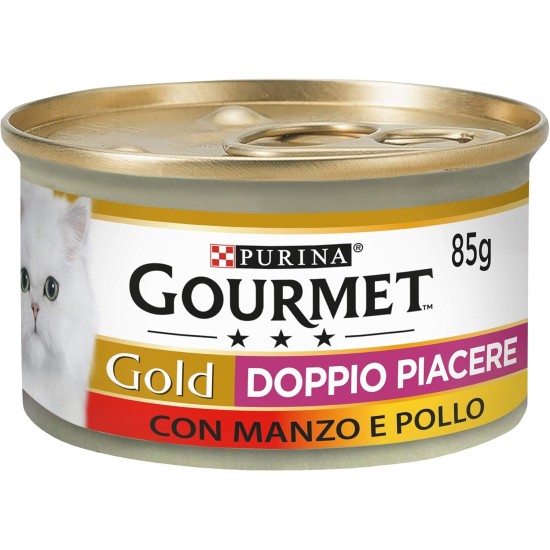 Purina Gourmet Gold Soft Wet Cat Food with Beef - 24 Tubs of 400g Purina Gourmet Gold Soft Wet Cat Food with Beef - 24 Tubs of 400g
