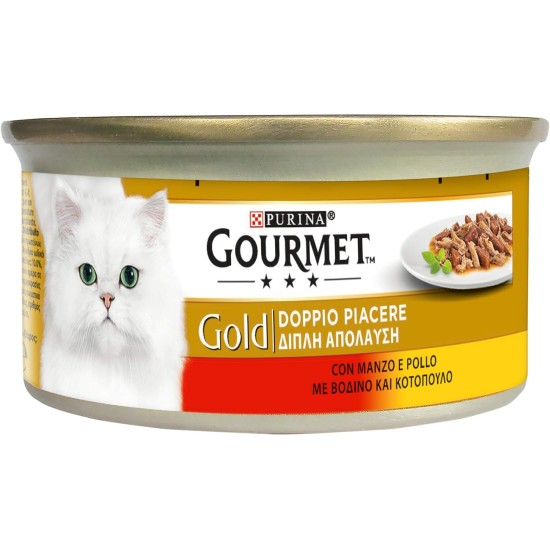 Purina Gourmet Gold Soft Wet Cat Food with Beef - 24 Tubs of 400g Purina Gourmet Gold Soft Wet Cat Food with Beef - 24 Tubs of 400g
