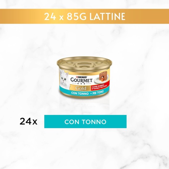 Purina Gourmet Gold Soft Wet Cat Food with Beef - 24 Tubs of 400g Purina Gourmet Gold Soft Wet Cat Food with Beef - 24 Tubs of 400g