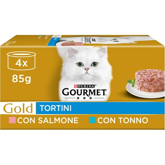 Purina Gourmet Gold Wet Cat Food Mousse with Ocean Fish 24 Cans of 85 g, Tin 24 x 85 g Purina Gourmet Gold Wet Cat Food Mousse with Ocean Fish 24 Cans of 85 g, Tin 24 x 85 g