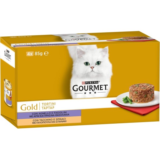 Purina Gourmet Gold Wet Cat Food Mousse with Ocean Fish 24 Cans of 85 g, Tin 24 x 85 g Purina Gourmet Gold Wet Cat Food Mousse with Ocean Fish 24 Cans of 85 g, Tin 24 x 85 g
