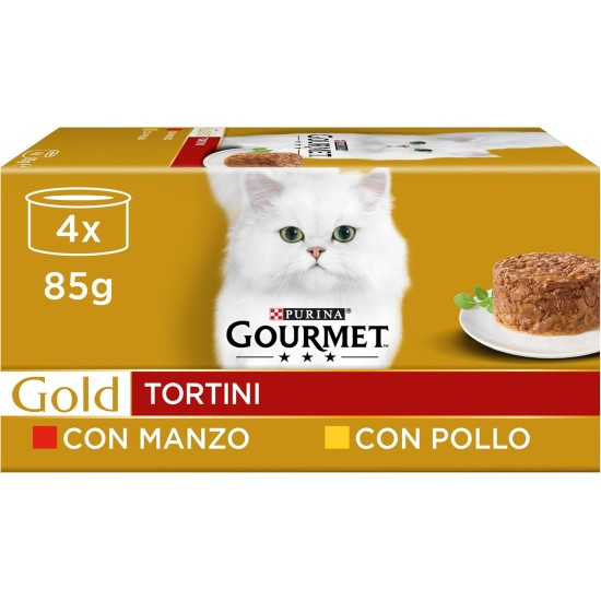 Purina Gourmet Gold Wet Cat Food Mousse with Ocean Fish 24 Cans of 85 g, Tin 24 x 85 g Purina Gourmet Gold Wet Cat Food Mousse with Ocean Fish 24 Cans of 85 g, Tin 24 x 85 g