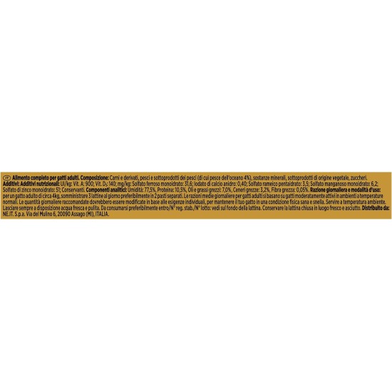 Purina Gourmet Gold Wet Cat Food Mousse with Ocean Fish 24 Cans of 85 g, Tin 24 x 85 g Purina Gourmet Gold Wet Cat Food Mousse with Ocean Fish 24 Cans of 85 g, Tin 24 x 85 g