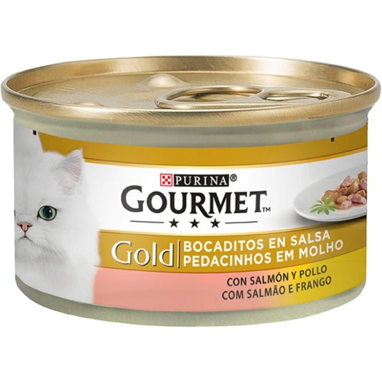 Purina Gourmet Gold Wet Cat Food Mousse with Ocean Fish 24 Cans of 85 g, Tin 24 x 85 g Purina Gourmet Gold Wet Cat Food Mousse with Ocean Fish 24 Cans of 85 g, Tin 24 x 85 g