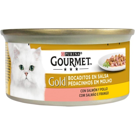 Purina Gourmet Gold Wet Cat Food Mousse with Ocean Fish 24 Cans of 85 g, Tin 24 x 85 g Purina Gourmet Gold Wet Cat Food Mousse with Ocean Fish 24 Cans of 85 g, Tin 24 x 85 g