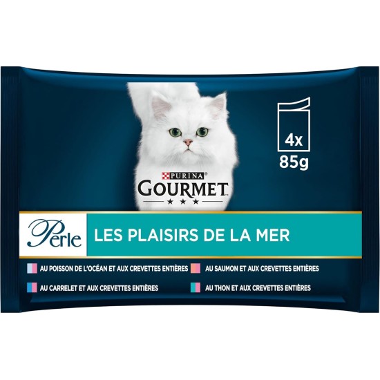 Purina Gourmet Les Plaisirs de la Sea Pack of 12 (4 x 85 g) Purina Gourmet Les Plaisirs de la Sea Pack of 12 (4 x 85 g)