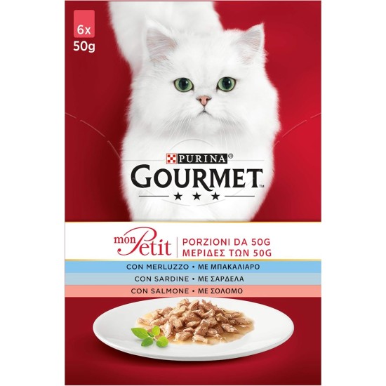 Purina Gourmet Mon Petit Moisture Cat with Beef, Liver, Wild 48 Bags of 50 g Purina Gourmet Mon Petit Moisture Cat with Beef, Liver, Wild 48 Bags of 50 g