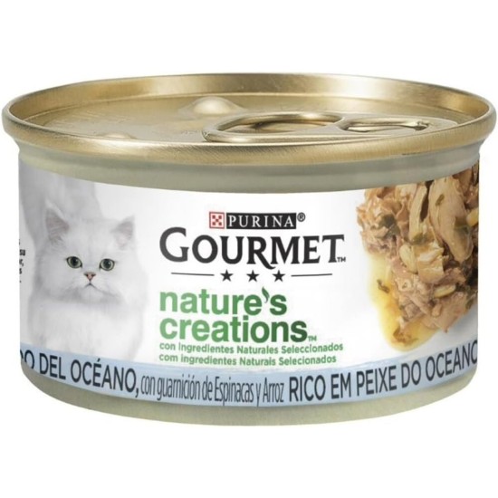 Purina Gourmet Nature's Creations Natural Wet Cat Food for Sea Fish 24 x 85g Purina Gourmet Nature's Creations Natural Wet Cat Food for Sea Fish 24 x 85g