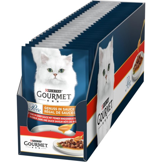 Purina Gourmet Perle Delights in Sauce Wet Cat Food, with Chicken, Pack of 26 (26 x 85 g) Purina Gourmet Perle Delights in Sauce Wet Cat Food, with Chicken, Pack of 26 (26 x 85 g)