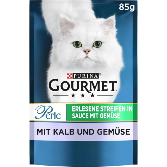 Purina Gourmet Perle Exquisite Stripes Wet Cat Food with Chicken, Pack of 26 (26 x 85 g) Purina Gourmet Perle Exquisite Stripes Wet Cat Food with Chicken, Pack of 26 (26 x 85 g)