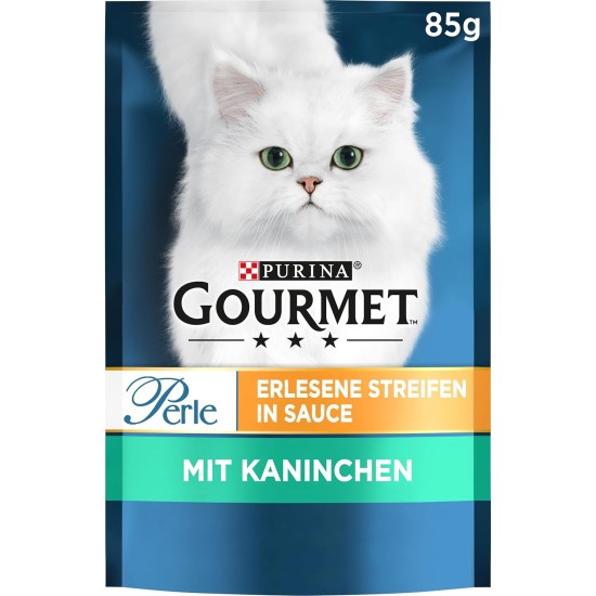 Purina Gourmet Perle Exquisite Stripes Wet Cat Food with Chicken, Pack of 26 (26 x 85 g) Purina Gourmet Perle Exquisite Stripes Wet Cat Food with Chicken, Pack of 26 (26 x 85 g)