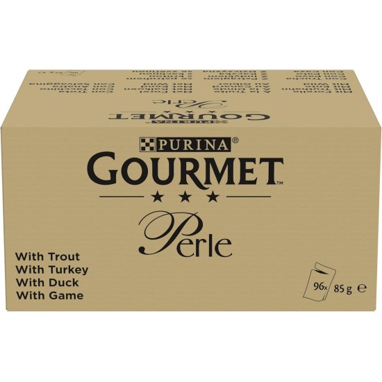 Purina Gourmet Perle Exquisite Stripes Wet Cat Food with Chicken, Pack of 26 (26 x 85 g) Purina Gourmet Perle Exquisite Stripes Wet Cat Food with Chicken, Pack of 26 (26 x 85 g)