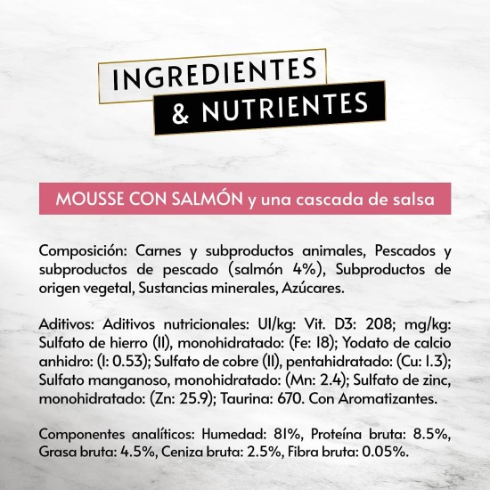 Purina Gourmet Revelations Mousse with Sauce Wet Food for Cats with Chicken - 6 Packs of 4 Pyramids of 57g - 24 Pyramids Purina Gourmet Revelations Mousse with Sauce Wet Food for Cats with Chicken - 6 Packs of 4 Pyramids of 57g - 24 Pyramids
