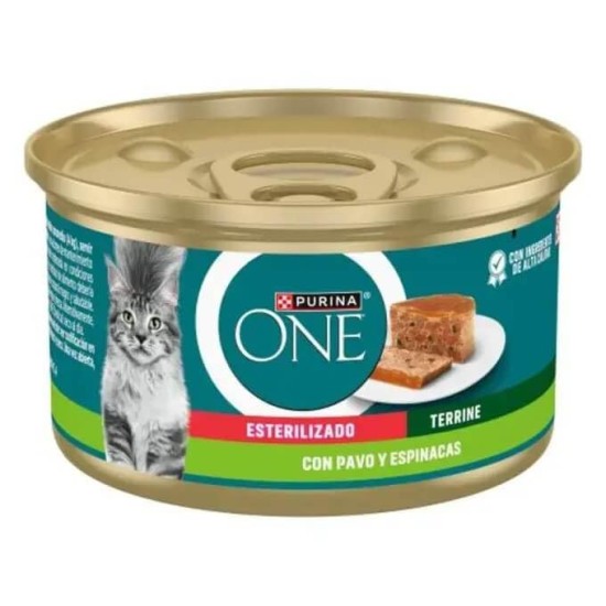 Purina ONE Bifensis Nassfutter für Katzen, sterilisiert, mit Truthahn und Spinat, 12 Dosen à 85 g Purina ONE Bifensis Nassfutter für Katzen, sterilisiert, mit Truthahn und Spinat, 12 Dosen à 85 g