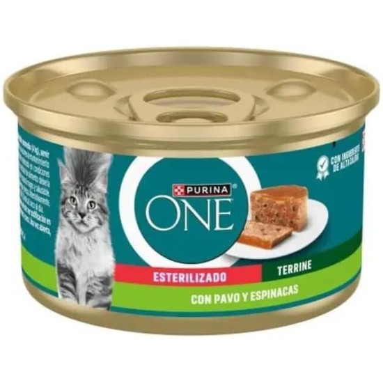 Purina ONE Bifensis Nassfutter für Katzen, sterilisiert, mit Truthahn und Spinat, 12 Dosen à 85 g Purina ONE Bifensis Nassfutter für Katzen, sterilisiert, mit Truthahn und Spinat, 12 Dosen à 85 g