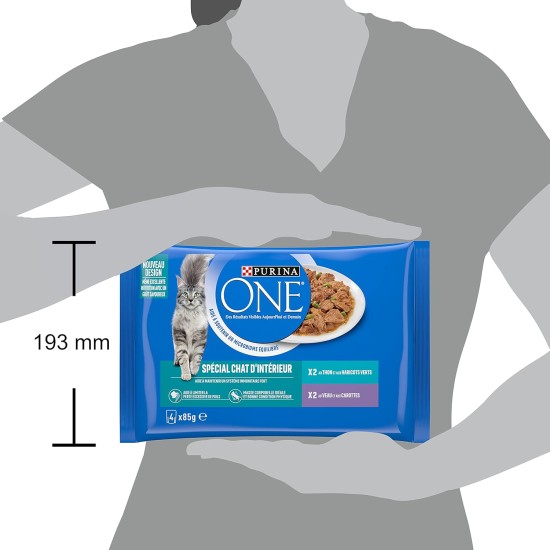 Purina One cut in sauce, meal for adult cats, salmon + turkey, 12 (4 x 85 g) Purina One cut in sauce, meal for adult cats, salmon + turkey, 12 (4 x 85 g)