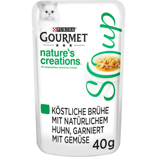 Purina gourmet crystal soup, delicious broth with natural ingredients, elegant cat food, pet food, complementary feed, 32 pack (32x40g) Purina gourmet crystal soup, delicious broth with natural ingredients, elegant cat food, pet food, complementary feed, 32 pack (32x40g)