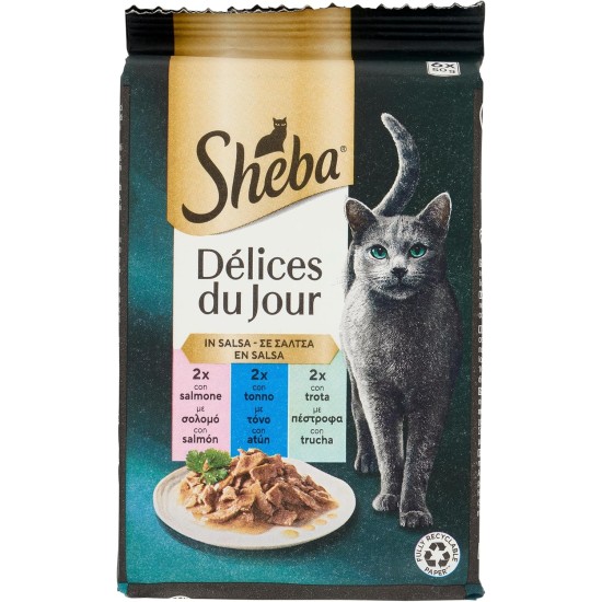 SHE DDJ Salmon Tuna Trout Sauce 6 x 50 g SHE DDJ Salmon Tuna Trout Sauce 6 x 50 g