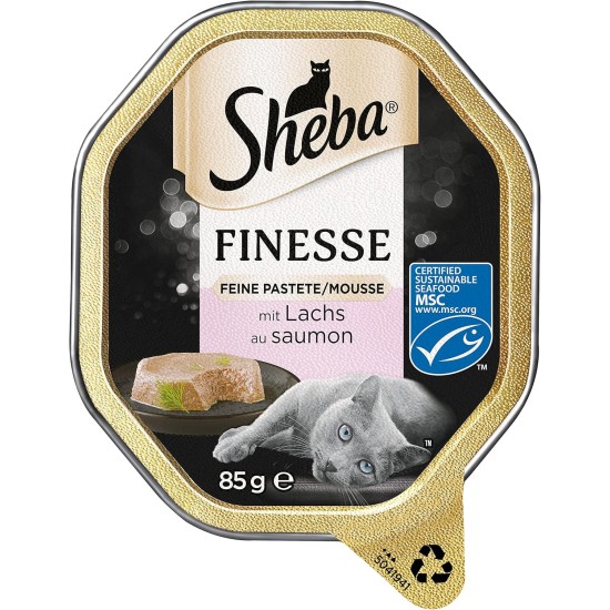 SHEBA Bowl Wet Food for Cats Finesse Fine Pate with Chicken 22 x 85 g SHEBA Bowl Wet Food for Cats Finesse Fine Pate with Chicken 22 x 85 g