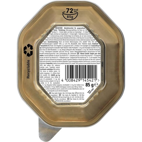 SHEBA Bowl Wet Food for Cats Finesse Fine Pate with Chicken 22 x 85 g SHEBA Bowl Wet Food for Cats Finesse Fine Pate with Chicken 22 x 85 g