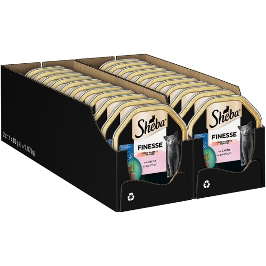 SHEBA Bowl Wet Food for Cats Finesse Fine Pate with Chicken 22 x 85 g SHEBA Bowl Wet Food for Cats Finesse Fine Pate with Chicken 22 x 85 g