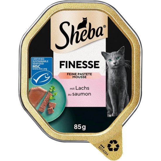 SHEBA Bowl Wet Food for Cats Finesse Fine Pate with Chicken 22 x 85 g SHEBA Bowl Wet Food for Cats Finesse Fine Pate with Chicken 22 x 85 g