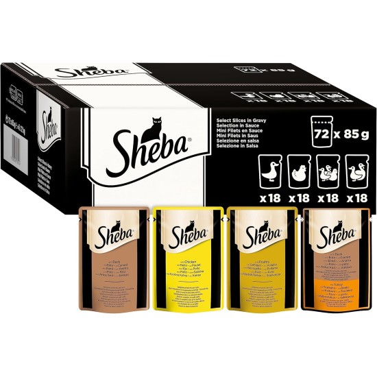 SHEBA Nature's Collection Wet Food Bowl for Cats, in Sauce with Chicken, 2 x 11 x 85 g SHEBA Nature's Collection Wet Food Bowl for Cats, in Sauce with Chicken, 2 x 11 x 85 g