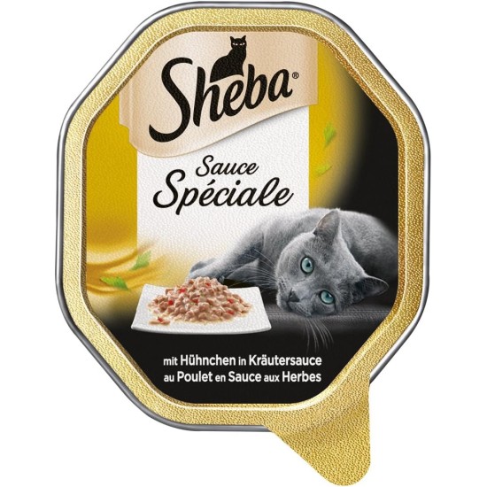 SHEBA Nature's Collection Wet Food Bowl for Cats, in Sauce with Chicken, 2 x 11 x 85 g SHEBA Nature's Collection Wet Food Bowl for Cats, in Sauce with Chicken, 2 x 11 x 85 g