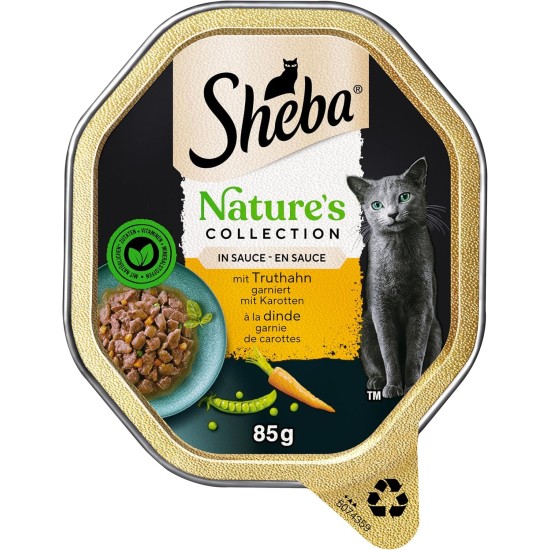 SHEBA Nature's Collection Wet Food Bowl for Cats, in Sauce with Chicken, 2 x 11 x 85 g SHEBA Nature's Collection Wet Food Bowl for Cats, in Sauce with Chicken, 2 x 11 x 85 g