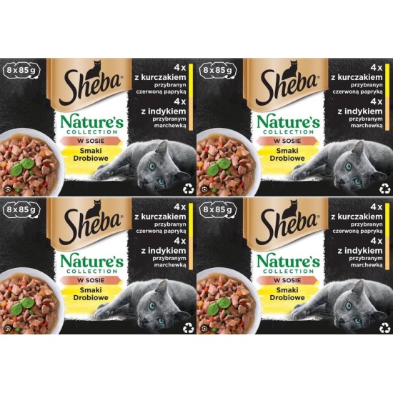 SHEBA Nature's Collection Wet Food Bowl for Cats, in Sauce with Chicken, 2 x 11 x 85 g SHEBA Nature's Collection Wet Food Bowl for Cats, in Sauce with Chicken, 2 x 11 x 85 g