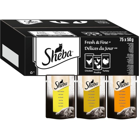SHEBA Nature's Collection Wet Food Bowl for Cats, in Sauce with Chicken, 2 x 11 x 85 g SHEBA Nature's Collection Wet Food Bowl for Cats, in Sauce with Chicken, 2 x 11 x 85 g