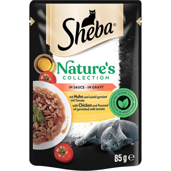 SHEBA Nature's Collection in Jelly, High-Quality Wet Cat Food with Turkey in Portion Bag, 28 x 85 g SHEBA Nature's Collection in Jelly, High-Quality Wet Cat Food with Turkey in Portion Bag, 28 x 85 g