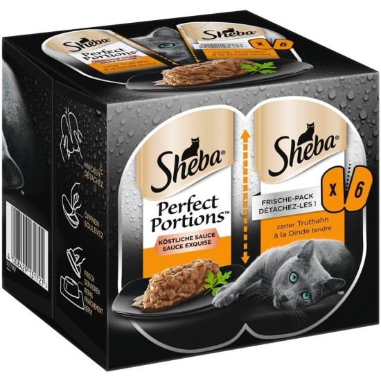 SHEBA PERFECT PORTIONS Pastete mit Huhn 8x3x(2x37,5g) SHEBA PERFECT PORTIONS Pastete mit Huhn 8x3x(2x37,5g)