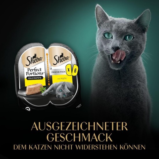 SHEBA PERFECT PORTIONS Pastete mit Huhn 8x3x(2x37,5g) SHEBA PERFECT PORTIONS Pastete mit Huhn 8x3x(2x37,5g)