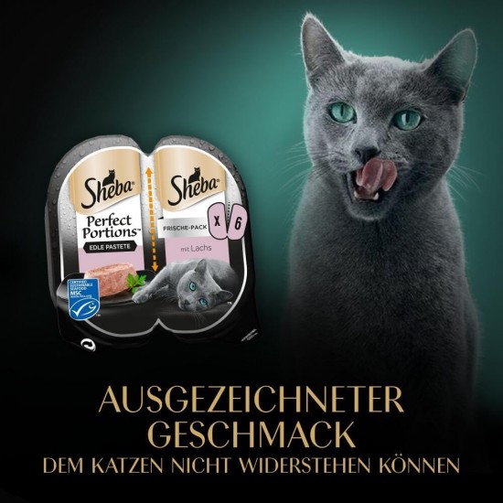 SHEBA® PERFECT PORTIONS™ Sauce mit Truthahn 8x3x(2x37,5g) SHEBA® PERFECT PORTIONS™ Sauce mit Truthahn 8x3x(2x37,5g)
