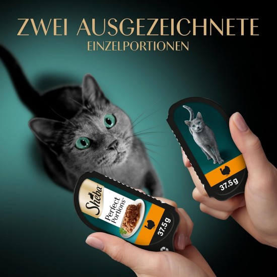 SHEBA® PERFECT PORTIONS™ Sauce mit Truthahn 8x3x(2x37,5g) SHEBA® PERFECT PORTIONS™ Sauce mit Truthahn 8x3x(2x37,5g)