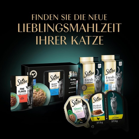 SHEBA® PERFECT PORTIONS™ Sauce mit Truthahn 8x3x(2x37,5g) SHEBA® PERFECT PORTIONS™ Sauce mit Truthahn 8x3x(2x37,5g)