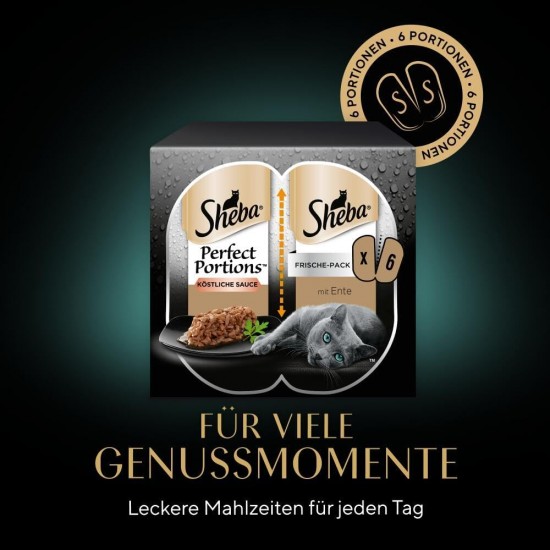 SHEBA® PERFECT PORTIONS™ Sauce mit Truthahn 8x3x(2x37,5g) SHEBA® PERFECT PORTIONS™ Sauce mit Truthahn 8x3x(2x37,5g)