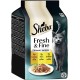 SHEBA Portion Bag Cat Wet Food Multipack Fresh & Fine in Jelly with Turkey and Chicken, 6 x 6 x 50 g - High-Quality Cat Food in Jelly with Turkey and Chicken SHEBA Portion Bag Cat Wet Food Multipack Fresh & Fine in Jelly with Turkey and Chicken, 6 x 6 x 50 g - High-Quality Cat Food in Jelly with Turkey and Chicken