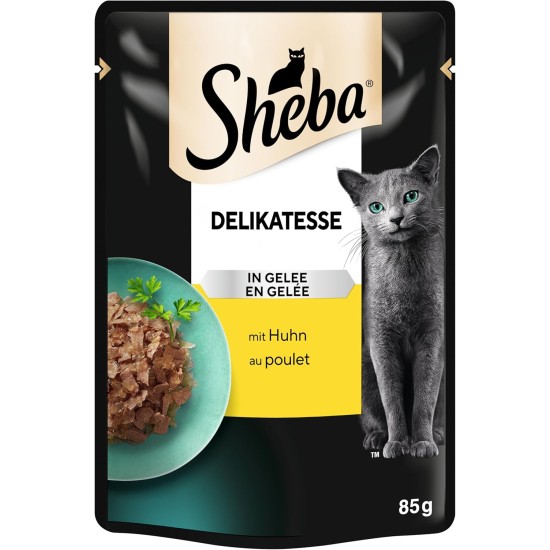 SHEBA® Portionsbeutel Delikatesse in Gelee mit Thunfisch MSC 28 x 85g SHEBA® Portionsbeutel Delikatesse in Gelee mit Thunfisch MSC 28 x 85g