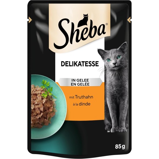 SHEBA® Portionsbeutel Delikatesse in Gelee mit Thunfisch MSC 28 x 85g SHEBA® Portionsbeutel Delikatesse in Gelee mit Thunfisch MSC 28 x 85g